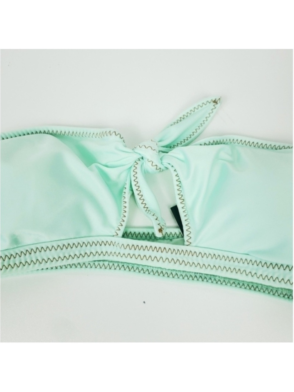 Strapless Tie-Front Mint Bikini Set - Women Swim - Picture 15 of 15